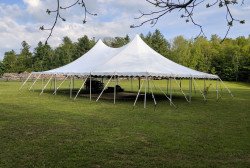 40'x60' high peak pole tent