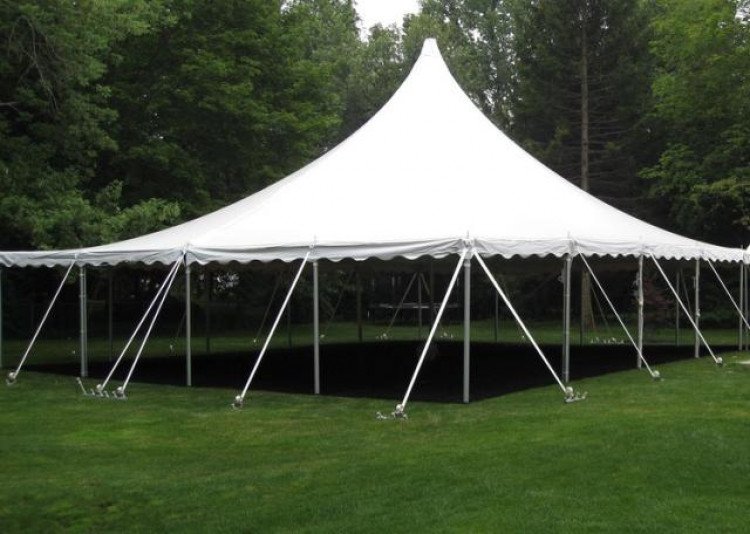 40'x40' high peak pole tent