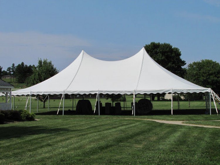 40'x60' high peak pole tent