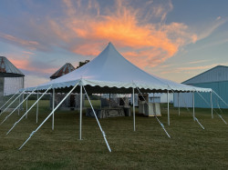 40'x40' high peak pole tent